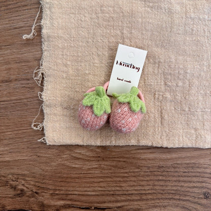 Children's Strawberry Pumpkin Hair Accessories Cute Knit Headbands
