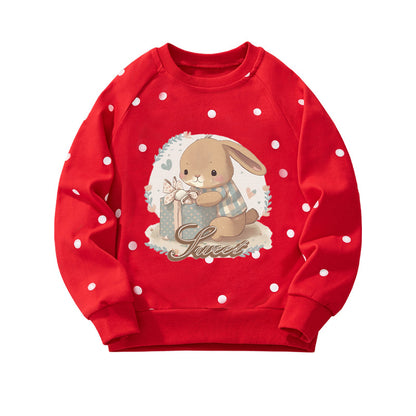 Children's Hoodie Casual Animal Print Cotton Sweatshirt