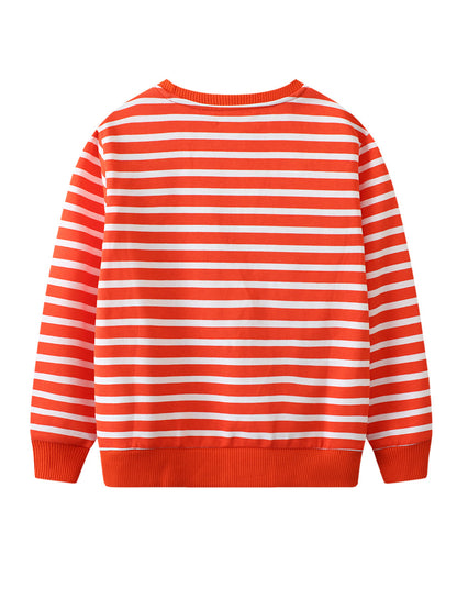 Kids Cartoon Sweatshirt Soft Cotton Long Sleeve Top