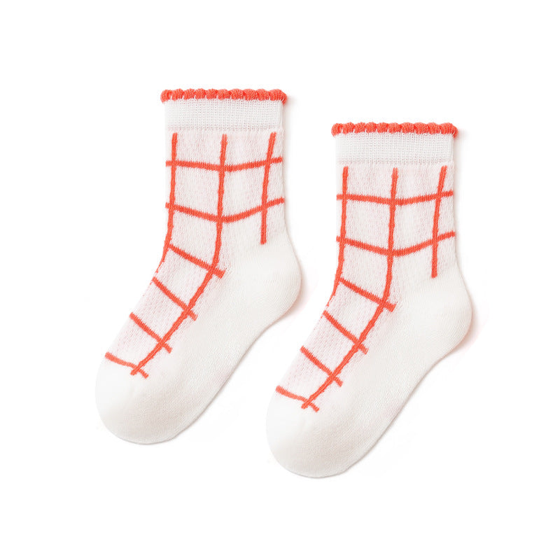 Cartoon Animal Mid-Calf Socks For Kids - Lightweight Cotton