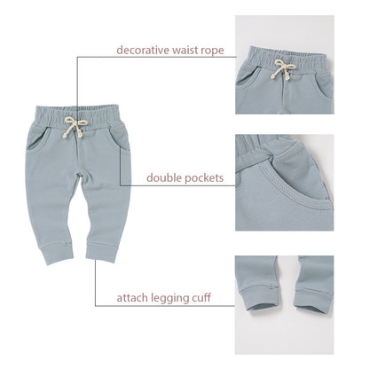 Casual Organic Cotton Baby Pants With Drawstring