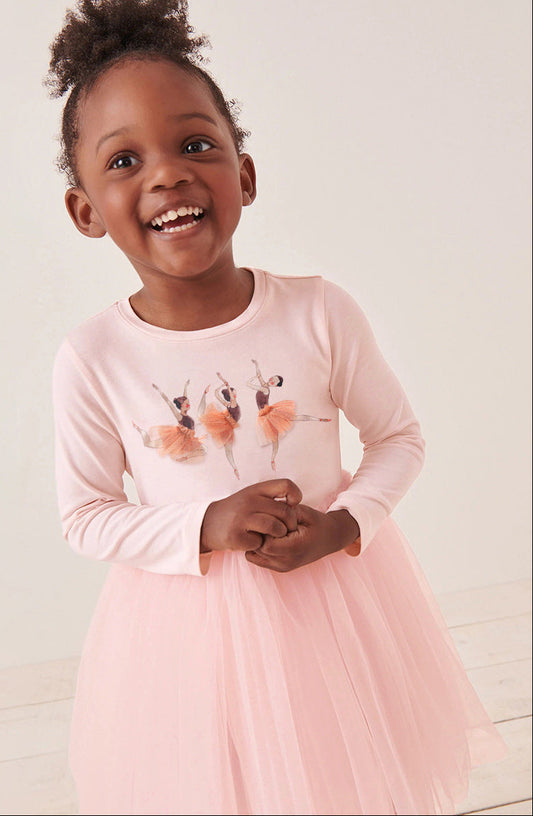 Cartoon Print Cotton Dress for Girls