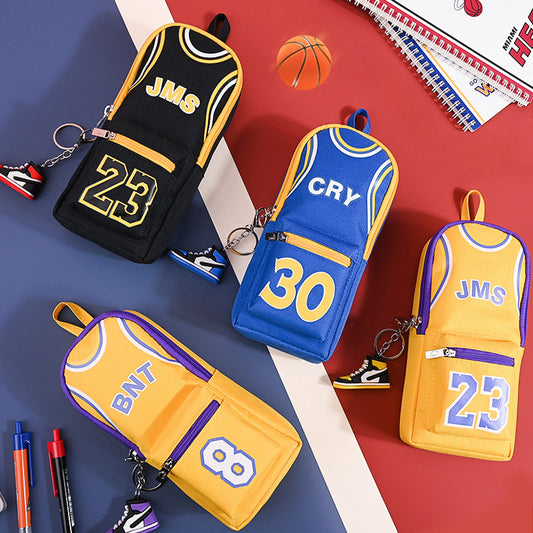 Pencil Case Basketball Large Capacity Cute Student