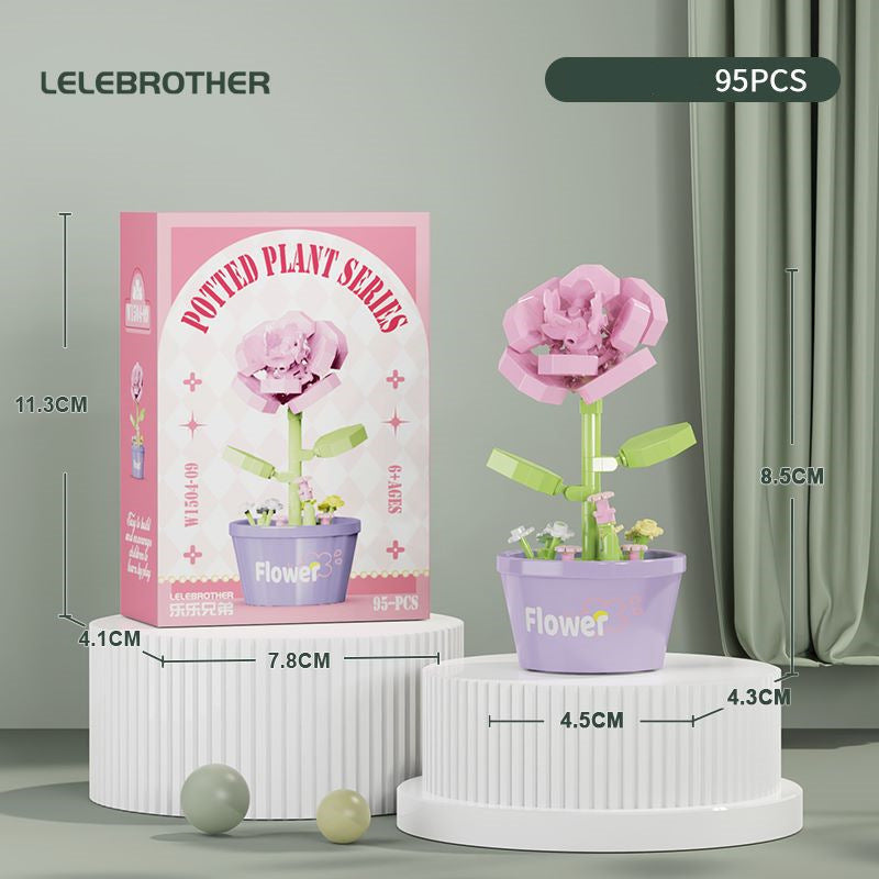 Compatible Lego Flower Succulent Plant Building Blocks Toy