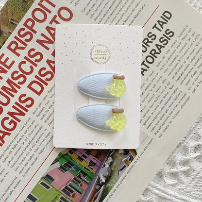 Fruit-Themed Children’s Hair Clips - Cute Water Drop BB Clips