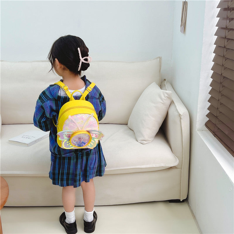 Trendy Princess Sequin Backpack for Kids