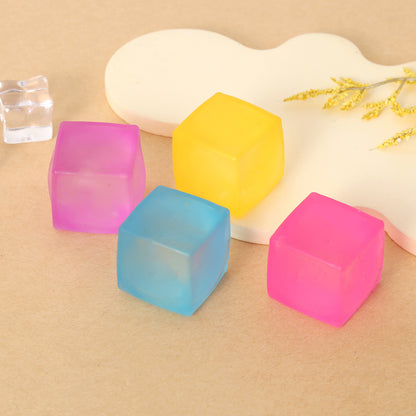 Mini Slow-Rebound TPR Ice Cube Squishy Sensory Fidget Toy
