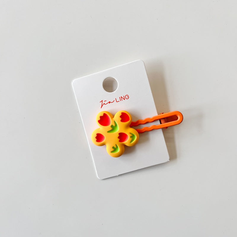 Colorful Geometric Kids Hair Clips for Girls