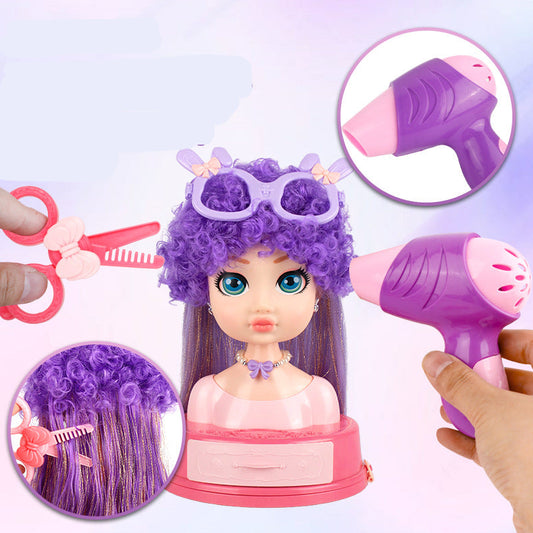 Kids' Hair Salon Toy Set with Hair Dryer and Styling Tools