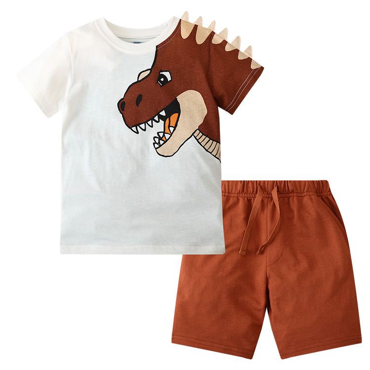 Summer Boys' Cute Sports T-Shirt and Shorts Set