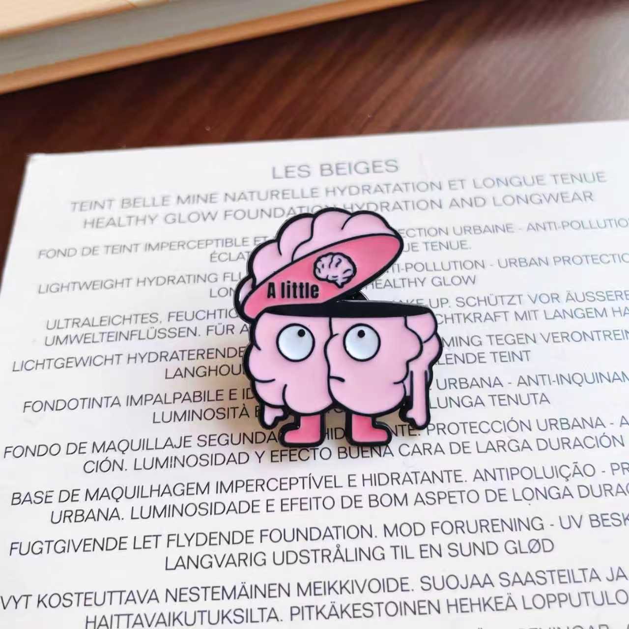 Cartoon Mushroom Cat Enamel Brooch Cute Decorative Pin for Clothing and Bags