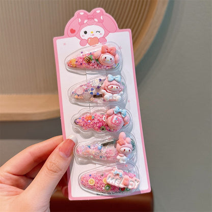 Cute Cartoon Sandbag Hair Clips for Kids