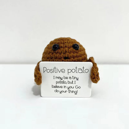 Handmade Positive Energy Potato Plush Toy with Quirky Expressions