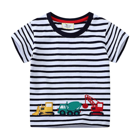New Cartoon Cotton Short Sleeve T-Shirt for Kids