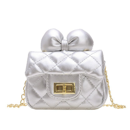 Kids Mini Shoulder Bag Bow Chain Crossbody Bag