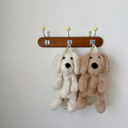 Cute Plush Dog Backpack for Kids - Stylish Animal-Themed Bag
