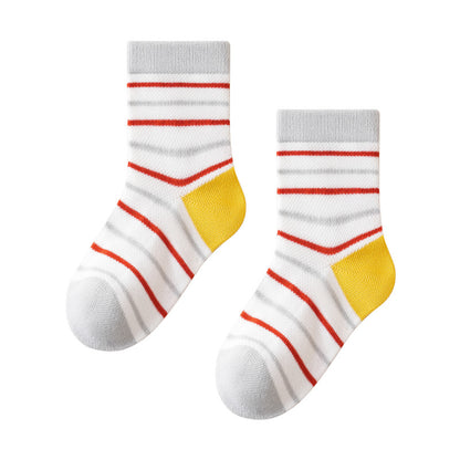 Children's Basketball Socks Cartoon Design Breathable Antimicrobial Mid-Calf Socks