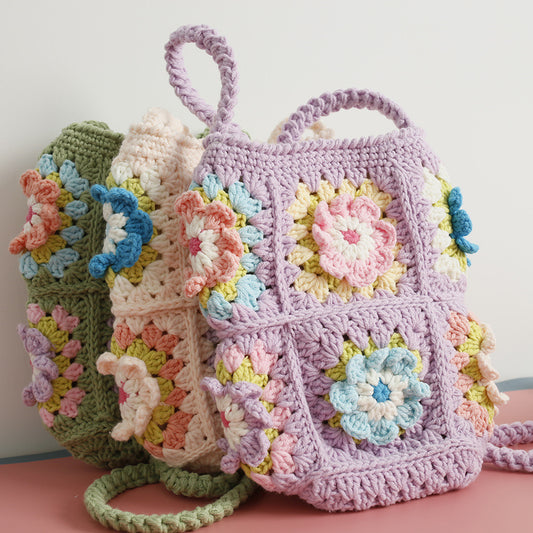 Handcrafted Floral Crochet Crossbody Phone Bag