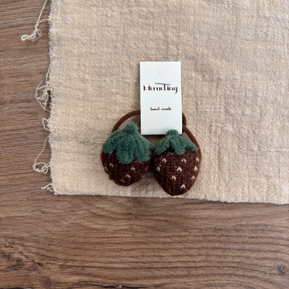 Children's Strawberry Pumpkin Hair Accessories Cute Knit Headbands
