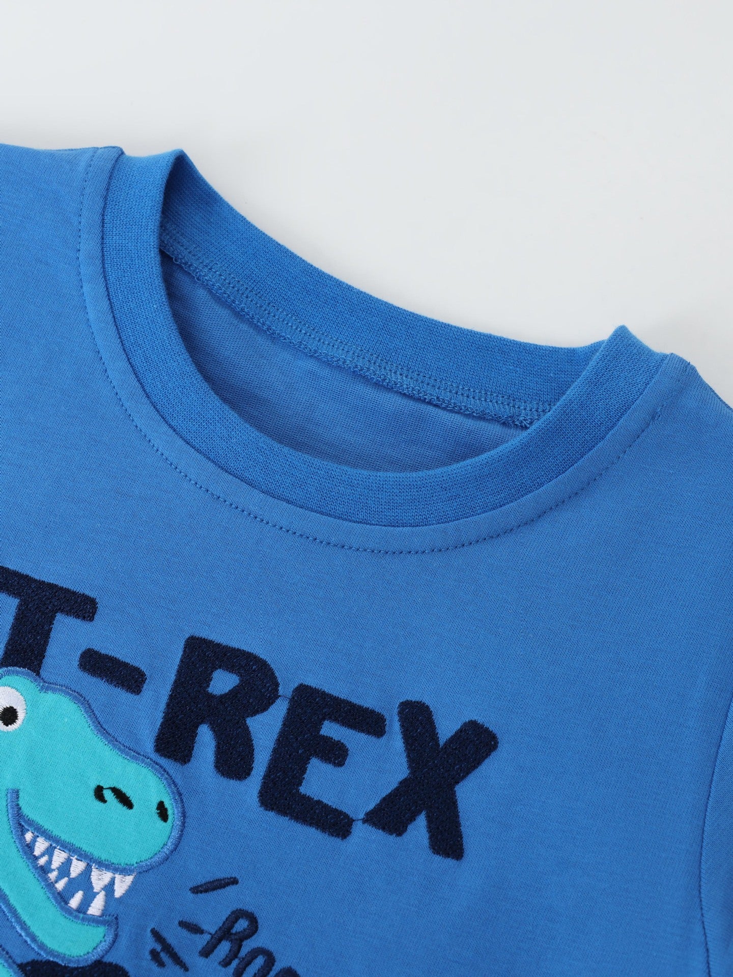 Trendy Dinosaur Cartoon Short Sleeve T-Shirt for Boys