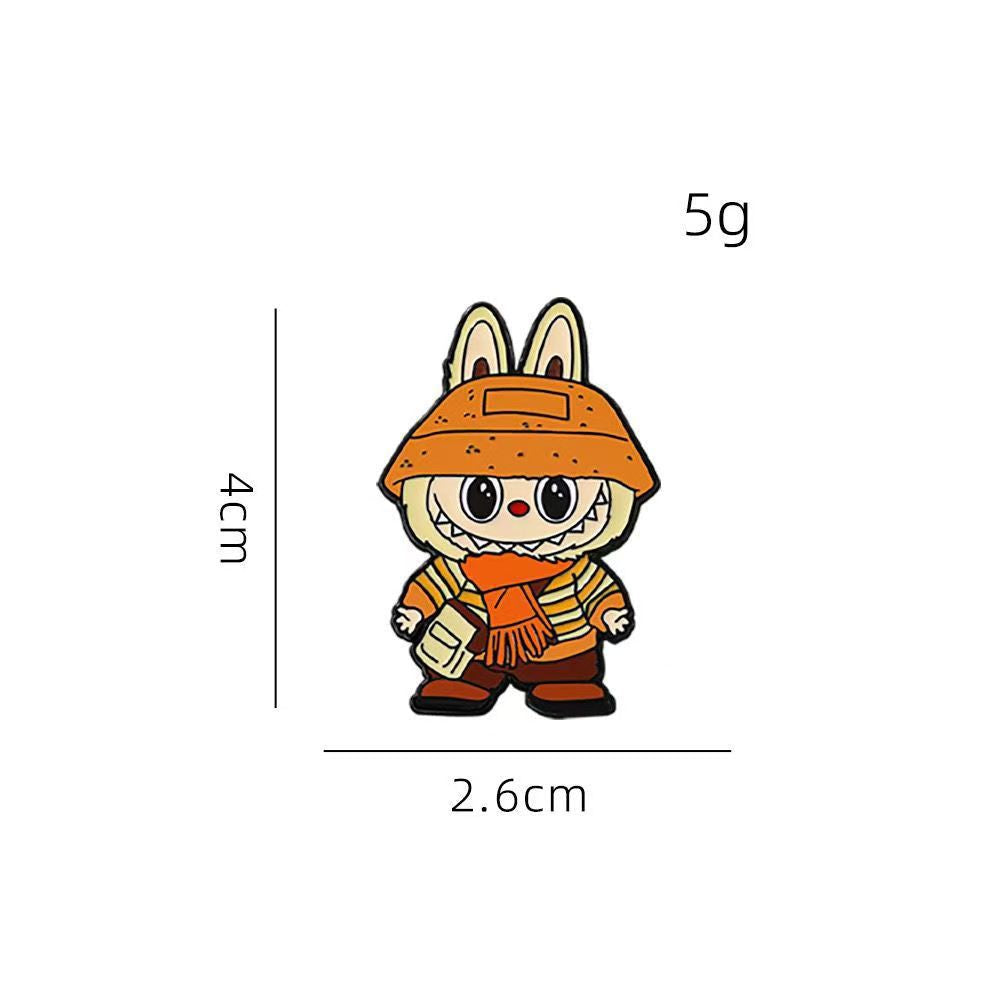 Cute Cartoon Forest Elf Brooch Metal Badge for Clothing and Bags