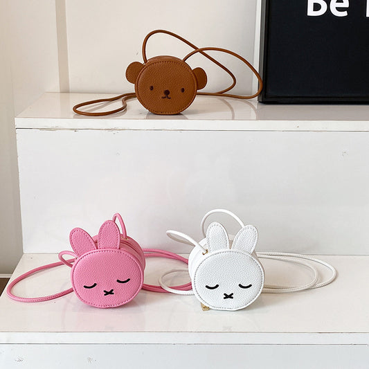Cute Cartoon Bear Mini Crossbody Bag for Kids