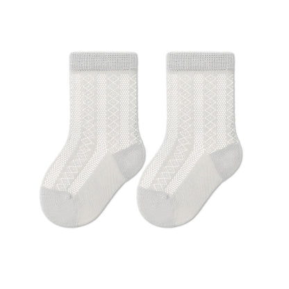 Baby Cotton Socks Breathable Mid-Calf Socks for Boys and Girls