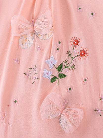 Cotton Floral Princess Dress for Girls