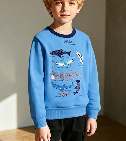 Cute Cotton Animal Sweatshirt for Boys