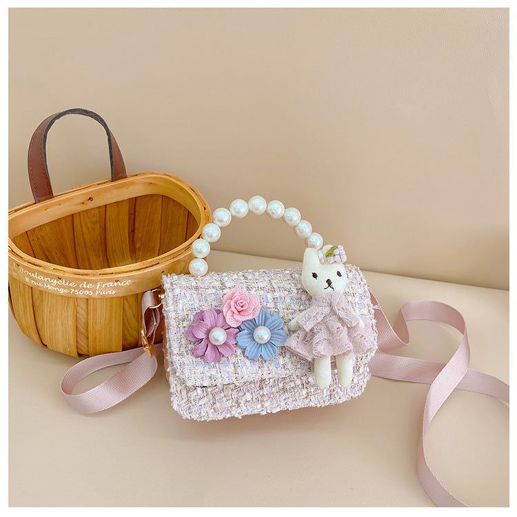 Kids' Pearl Handbag Cute Rabbit Design Fashion Accessories