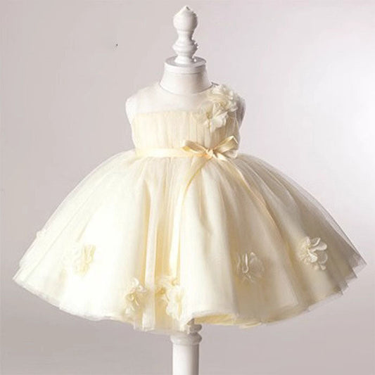 Girls' Summer Tulle Puff Skirt Princess Dress