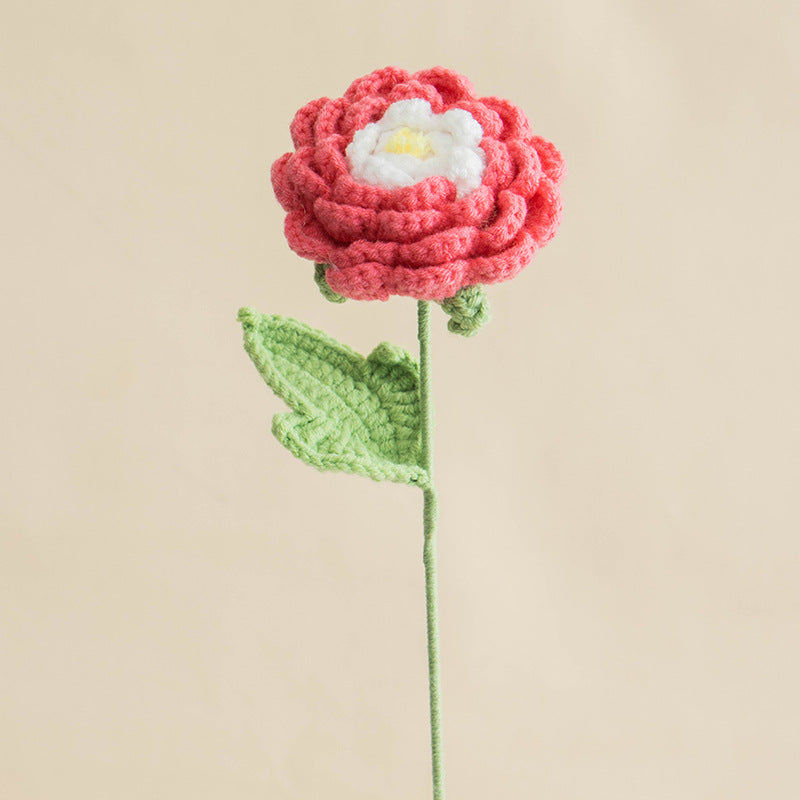 Single Stem Dried Flower Rose Tulip Bouquet Decor
