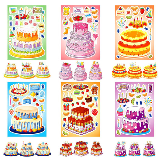 Sticker Pack Cartoon Cake Face Swap Paper Stickers
