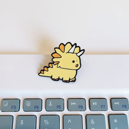 Cute Cartoon Dinosaur Brooches - Metal Pins for Students