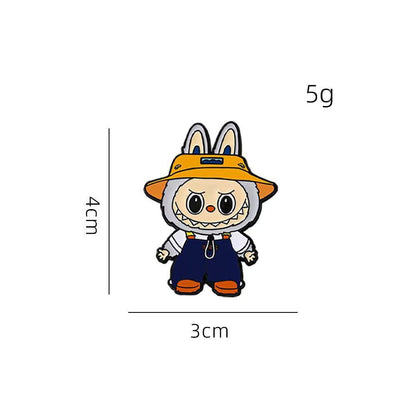 Cute Cartoon Forest Elf Brooch Metal Badge for Clothing and Bags