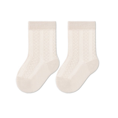 Baby Cotton Socks Breathable Mid-Calf Socks for Boys and Girls