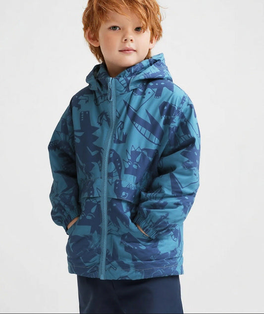Trendy Boys' Hooded Coat Cotton All-Season Jacket