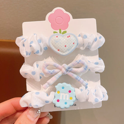 Children's Cute Floral Hair Ties - Sweet Princess Ponytail Holders