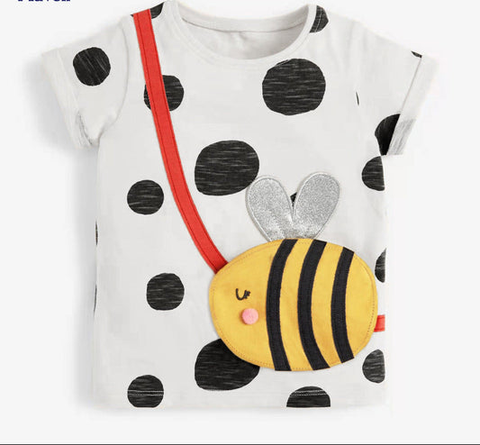 Girls' T-Shirt Cute Cotton Knit Top