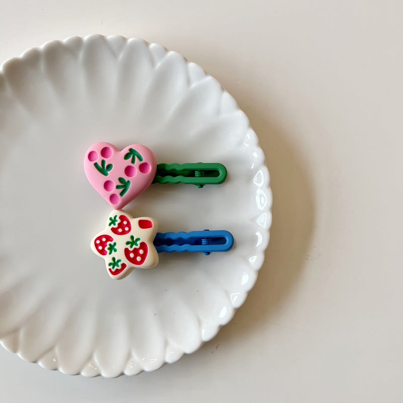 Colorful Geometric Kids Hair Clips for Girls