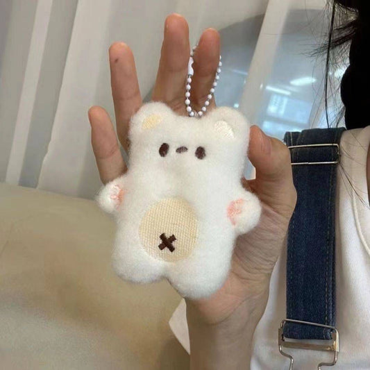 Cute Plush Bear Keychain Couple Gift Adorable Stuffed Toy