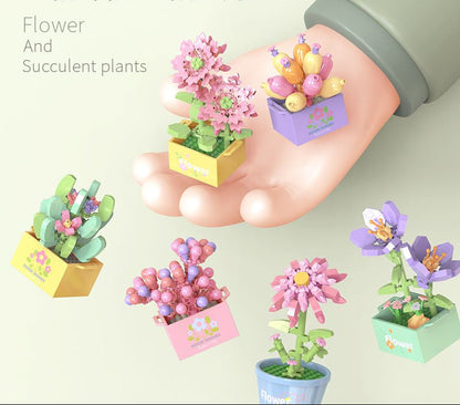 Compatible Lego Flower Succulent Plant Building Blocks Toy