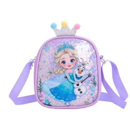 Cute Mini Sequin Princess Crossbody Bag for Kids