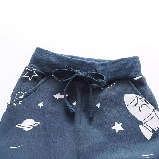 Kids Casual Long Pants Soft Cotton Trousers