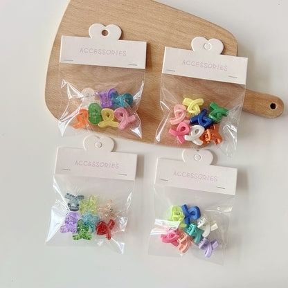 Colorful Mini Hair Clips Set for Kids
