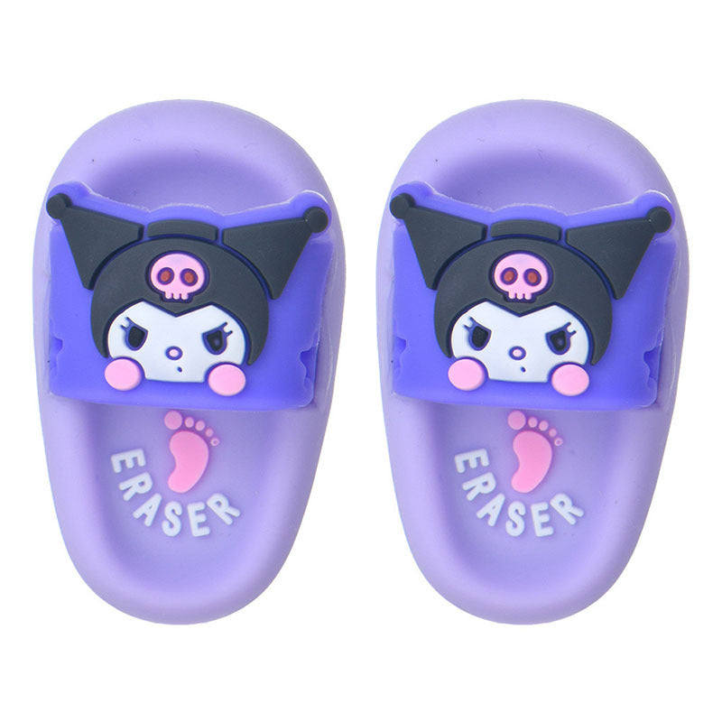 3D Slipper Erasers Cute Cartoon Clean Erase For Kids