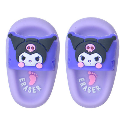 3D Slipper Erasers Cute Cartoon Clean Erase For Kids