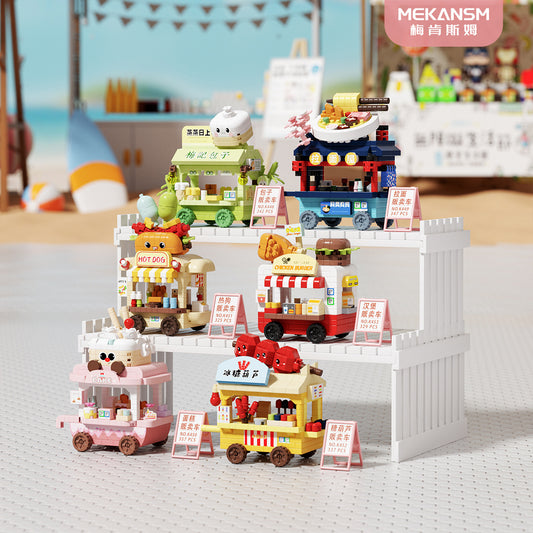 Compatible Building Blocks City Street Vendor Toy Set