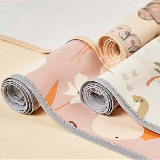 Waterproof Baby Changing Mat with Cute Dinosaur Design