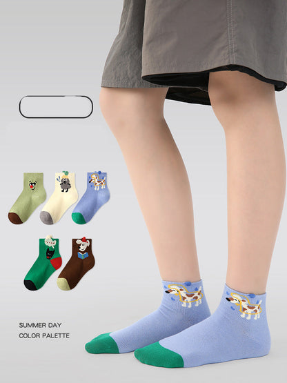 Kids No Show Animal Town Cotton Socks Breathable Casual